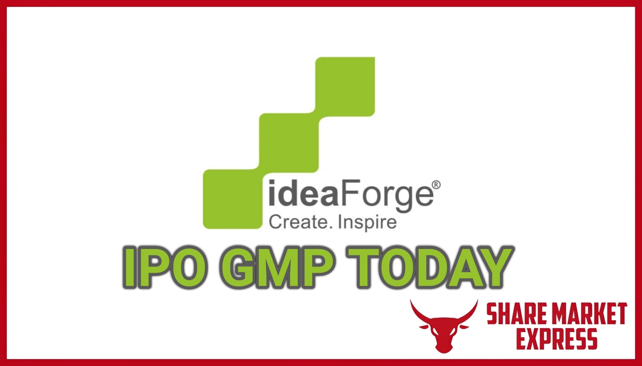 ideaForge IPO GMP Today ( Grey Market Premium )