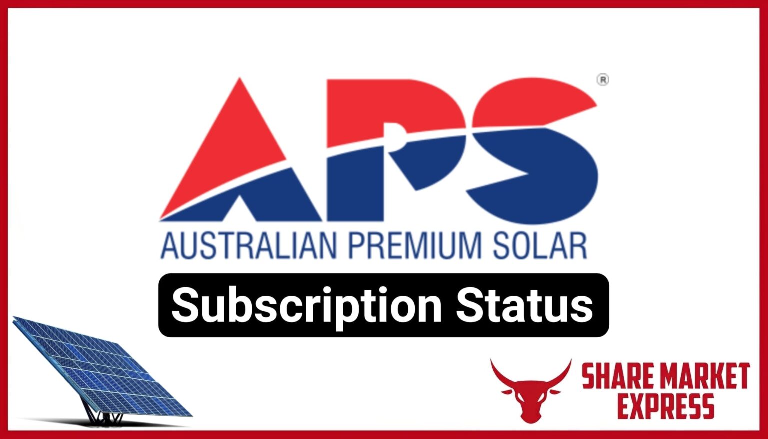 Australian Premium Solar IPO Subscription Status (Live Data)