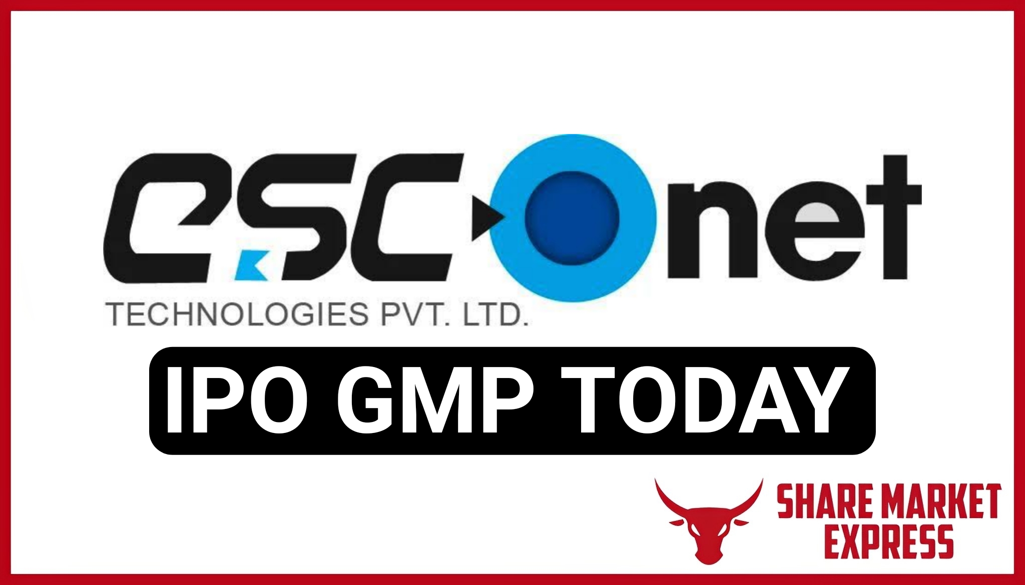 Esconet Technologies IPO GMP Today ( Grey Market Premium )