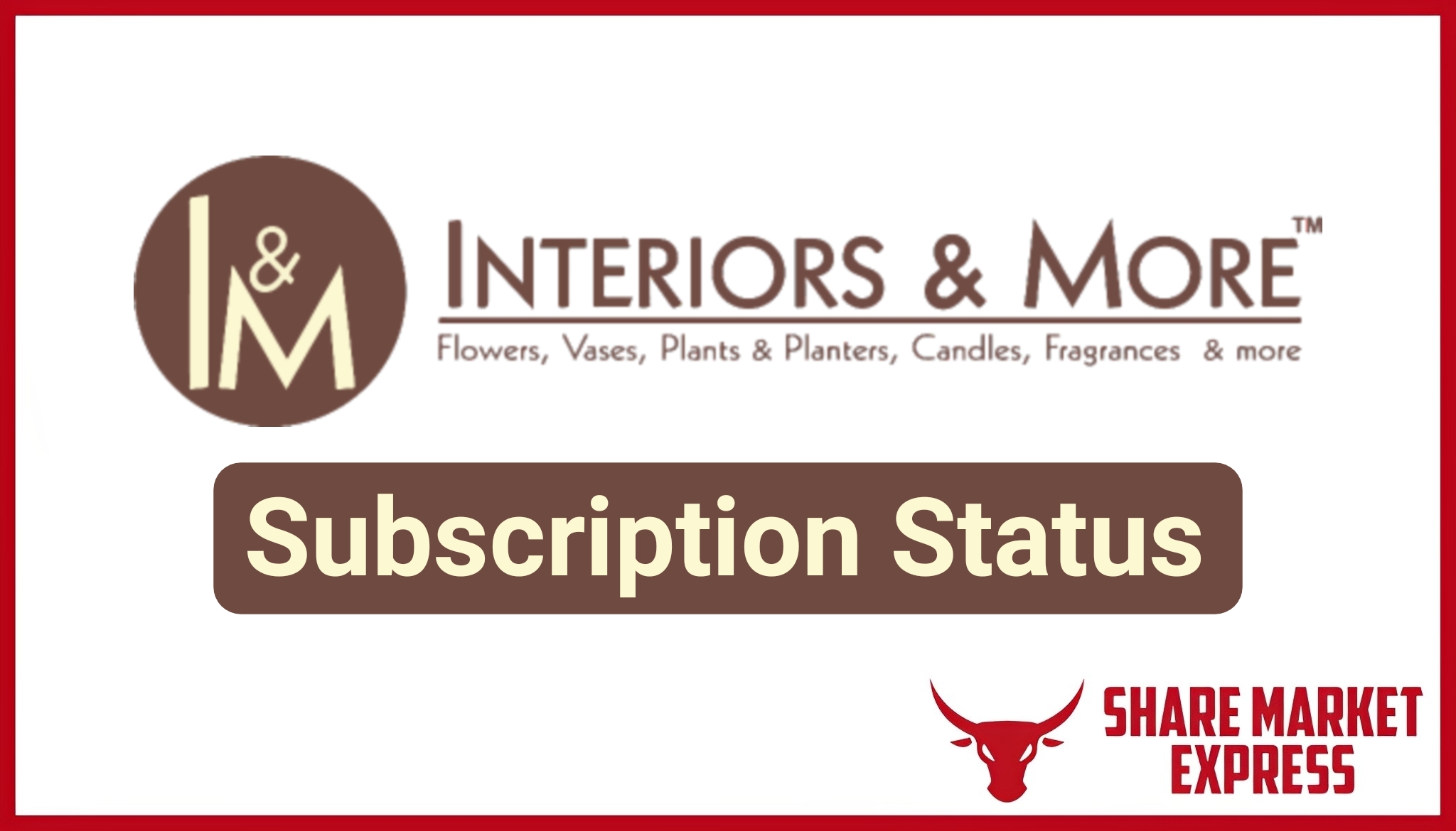 Interiors and More IPO Subscription Status (Live Data)