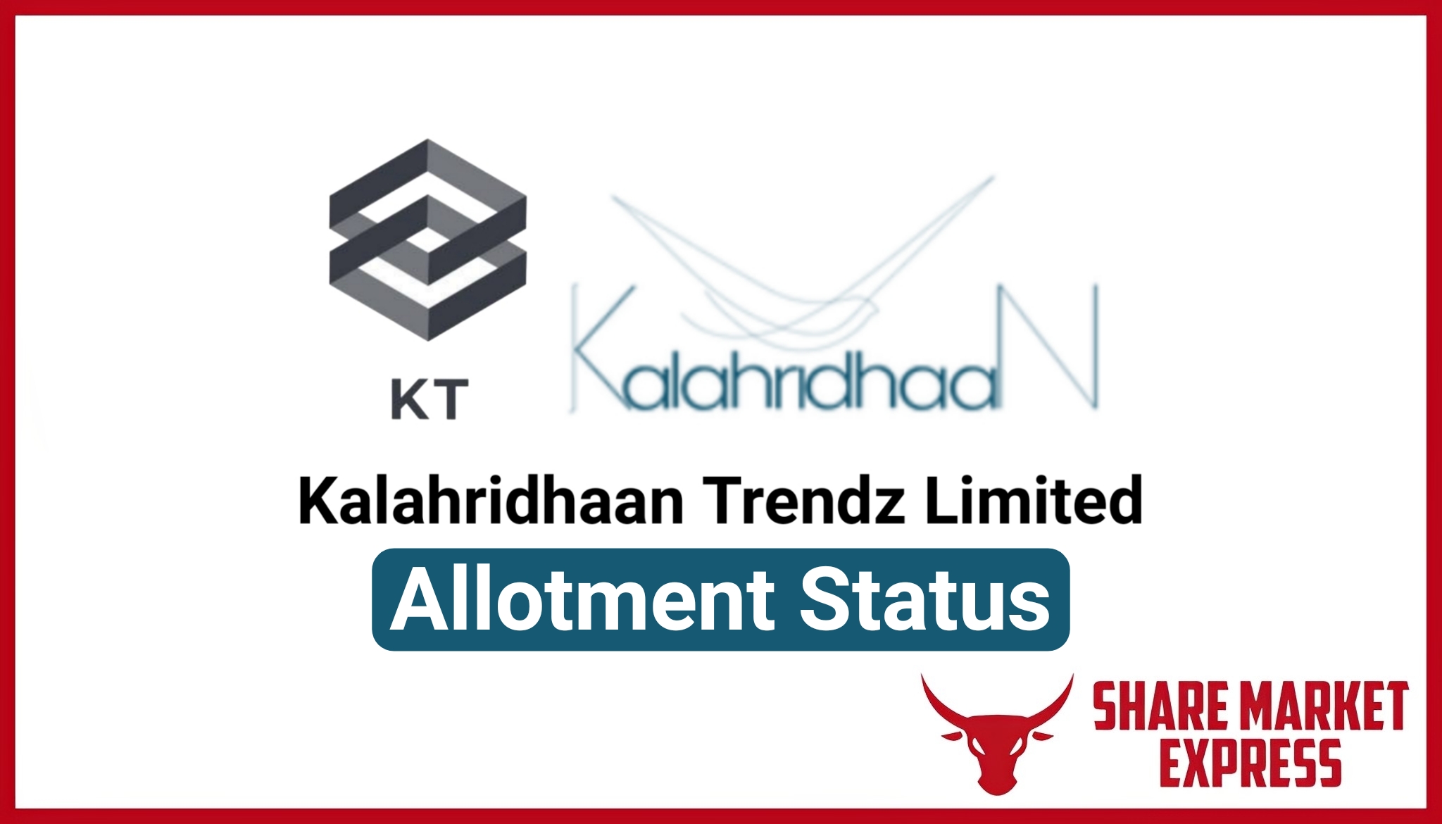 Kalahridhaan Trendz IPO Allotment Status Check Online (Link)