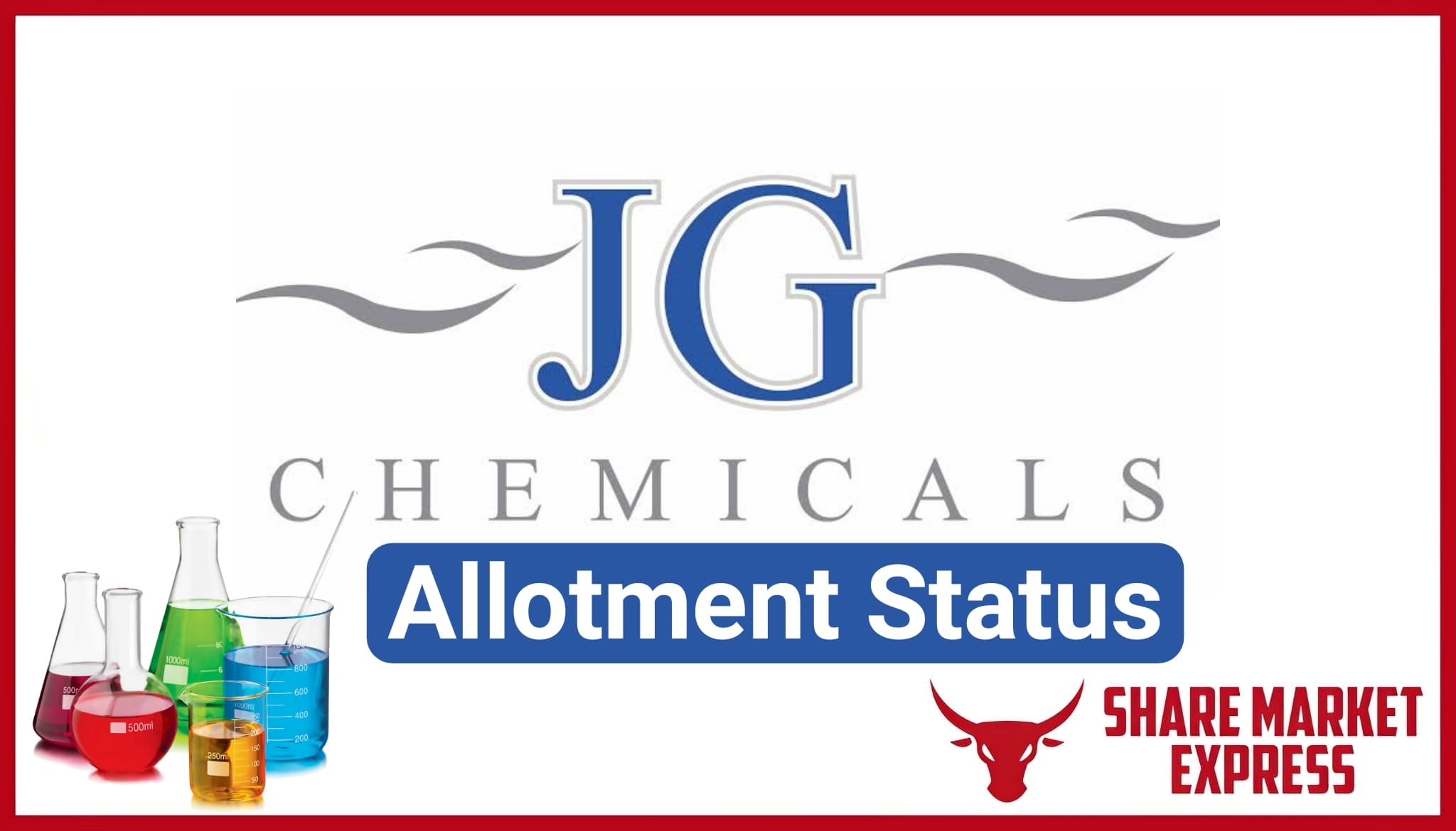 JG Chemicals IPO Allotment Status Check Online (Link)