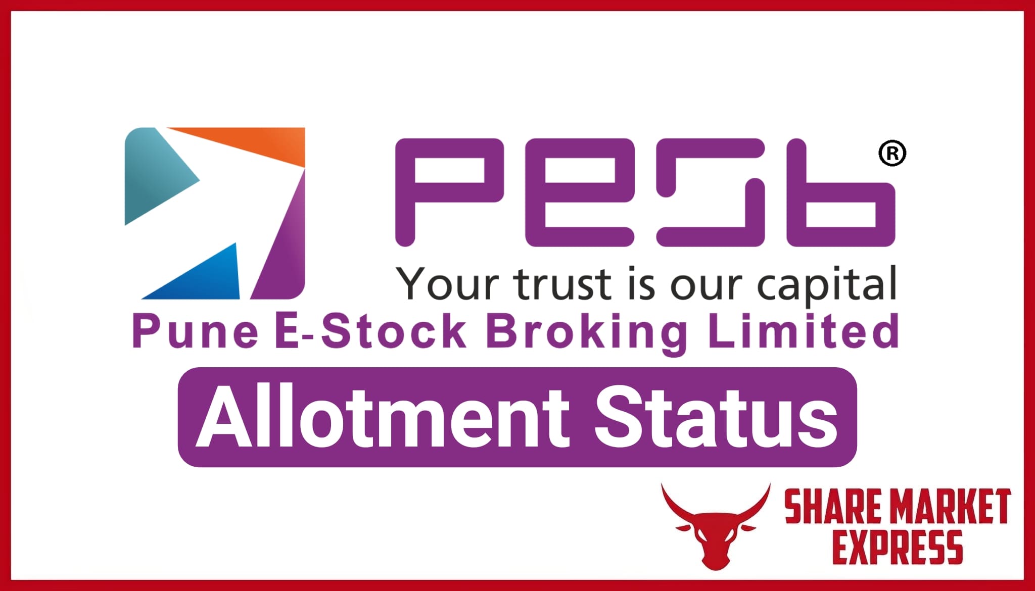 Pune E Stock Broking IPO Allotment Status