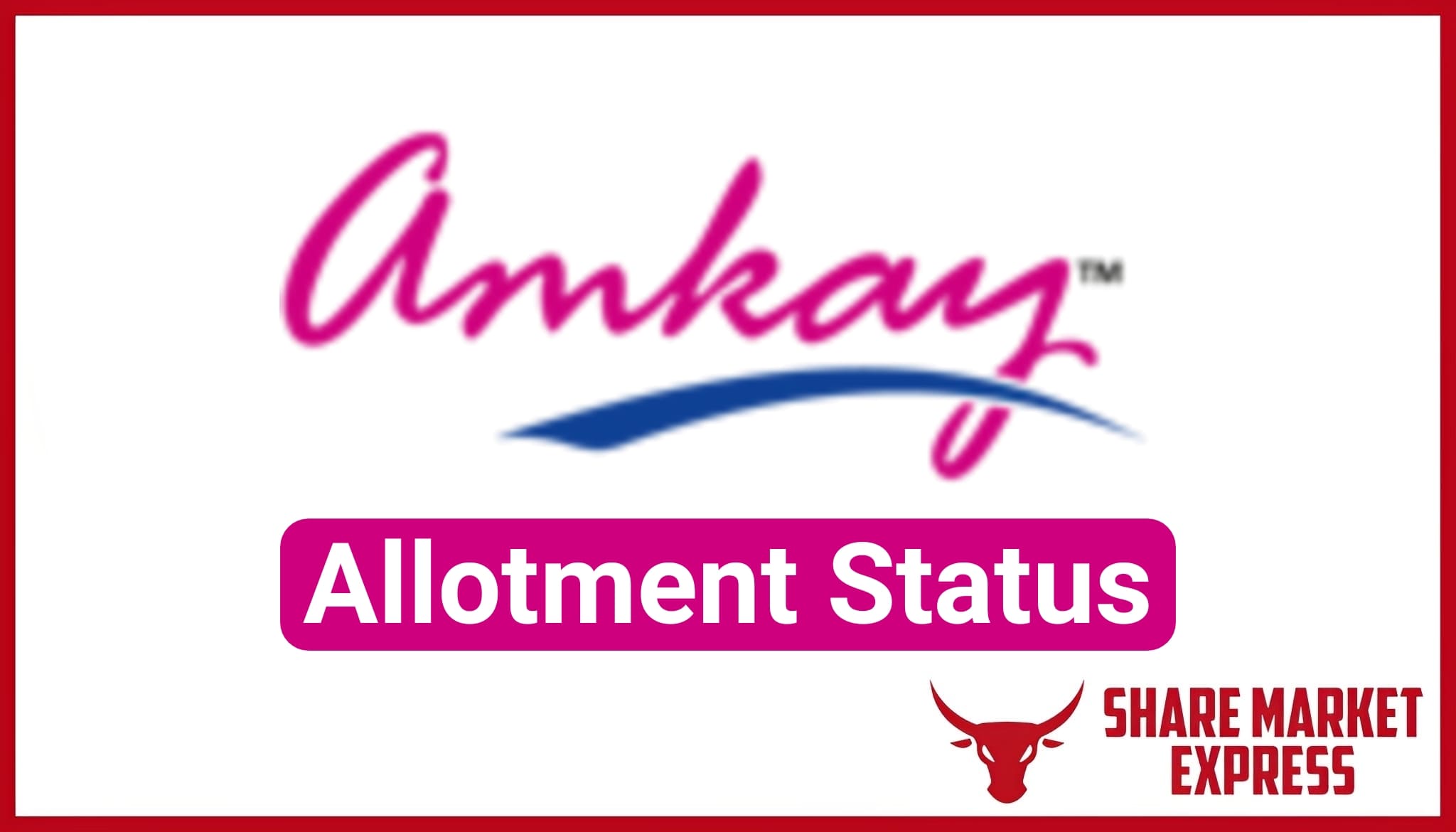 Amkay Products IPO Allotment Status