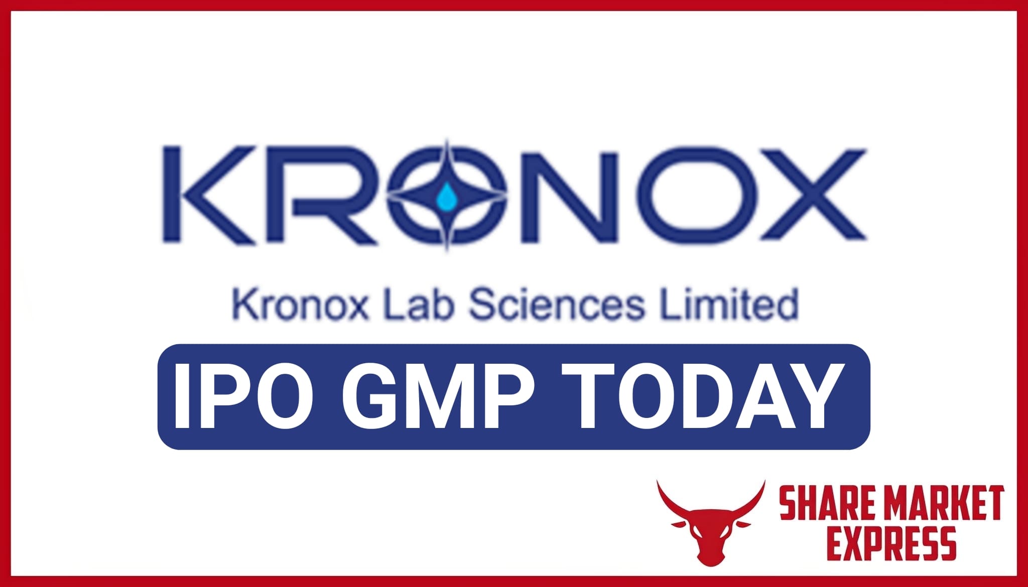 Kronox Lab Sciences IPO GMP Today