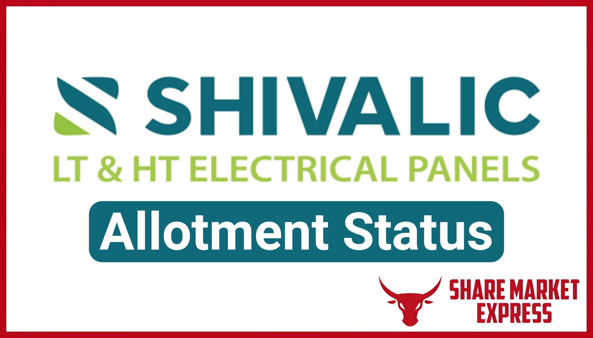 Shivalic Power Control IPO Allotment Status Shivalic Power IPO Allotment Status