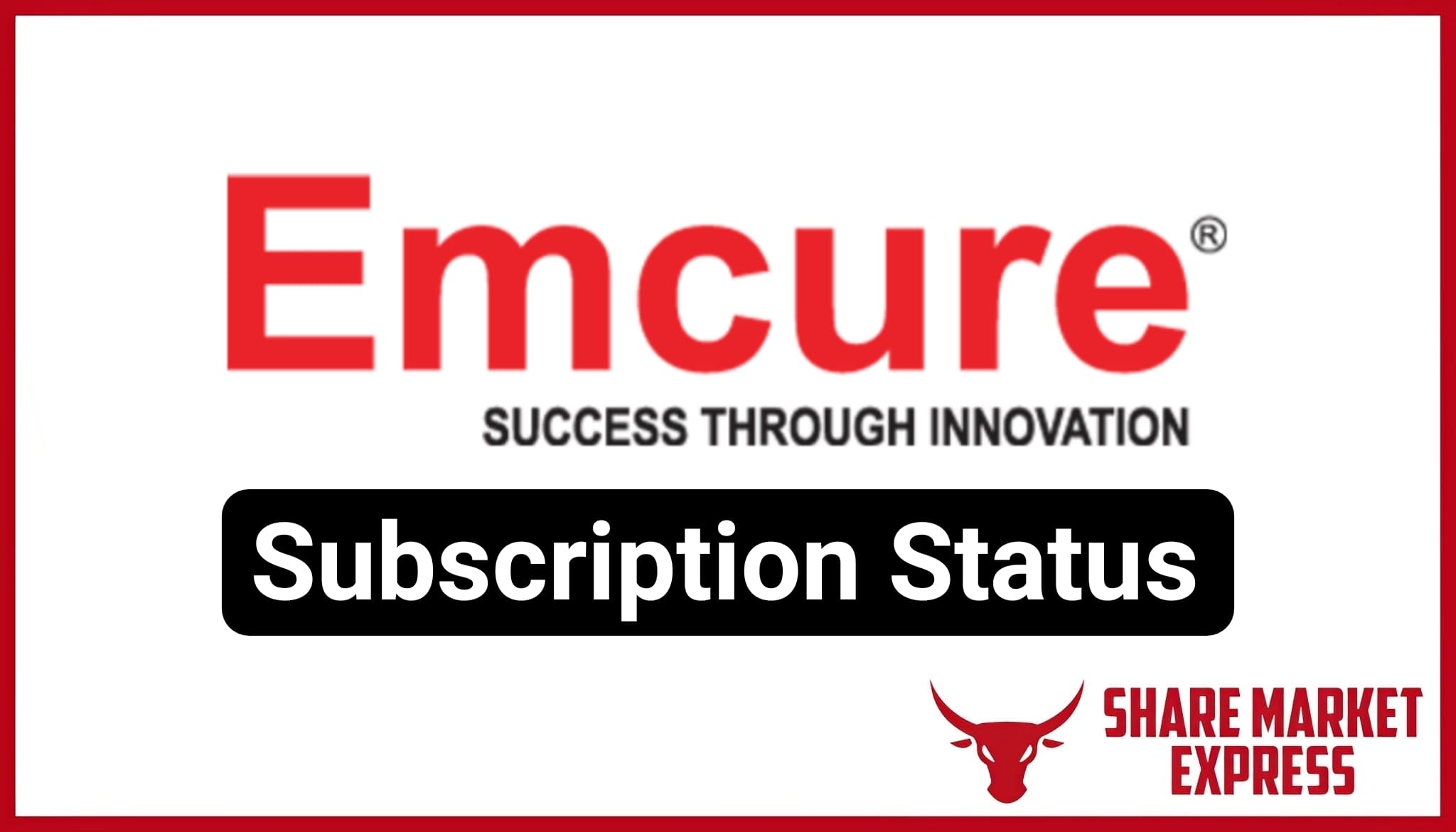 Emcure Pharma IPO Subscription Status