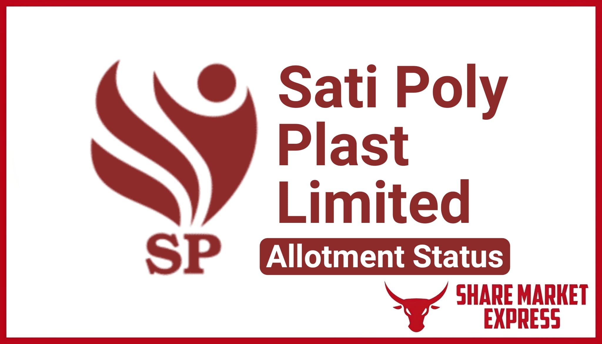 Sati Poly Plast IPO Allotment Status